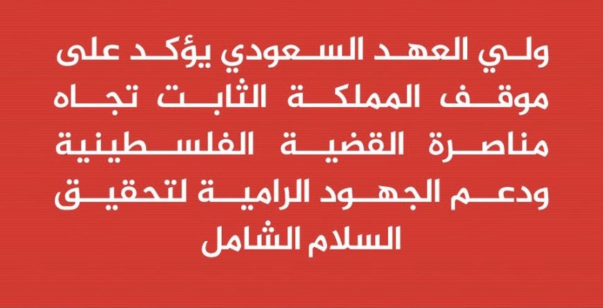 ‏ولي العهد السعودي الأمير محمد ⁧‫#بن_سلمان‬⁩ أكد للرئيس التركي رجب طيب ⁧‫#أردوغان‬⁩ خلال اتصال هاتفي ضرورة وقف الهجــوم على قطاع ⁧‫#غزة‬⁩  ‏ولي العهد السعودي يقول إن المملكة تبذل جهوداً حثيثة في التواصل الإقليمي والدولي بهدف التنسيق المشترك لوقف أعمال التصعيد الجاري  ‏⁧