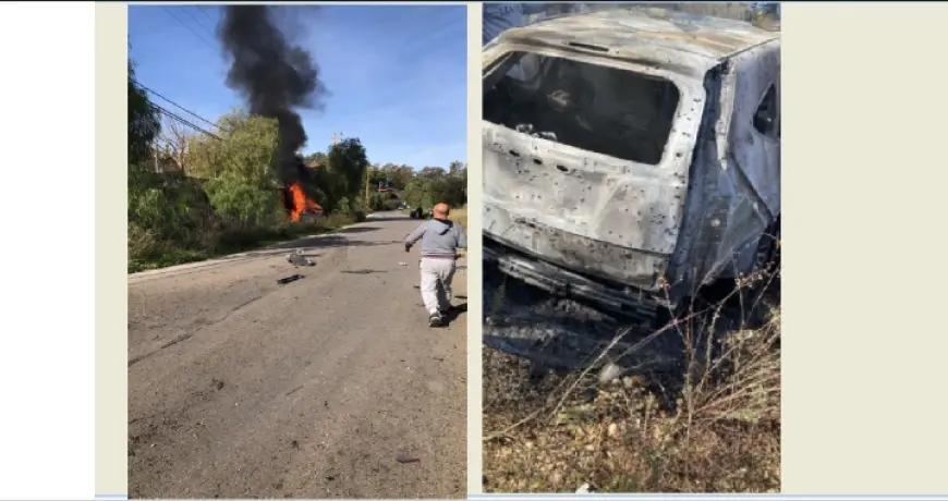 شهيدان في الغارة الاسرائيلية على سيارة في خربة سلم