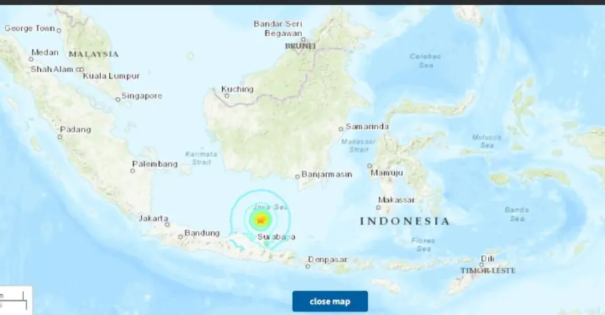 زلزال بقوة 6,4 درجات يضرب جزيرة جاوا في إندونيسيا