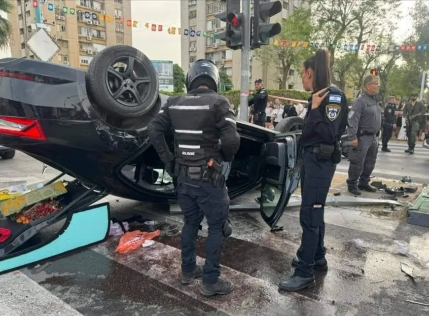 وسائل إعلام إسرائيلية:حادث الانقلاب الذي تعرض له الوزير بن غفير كان خلال مغادرته مكان تنفيذ عملية الطعن في الرملة