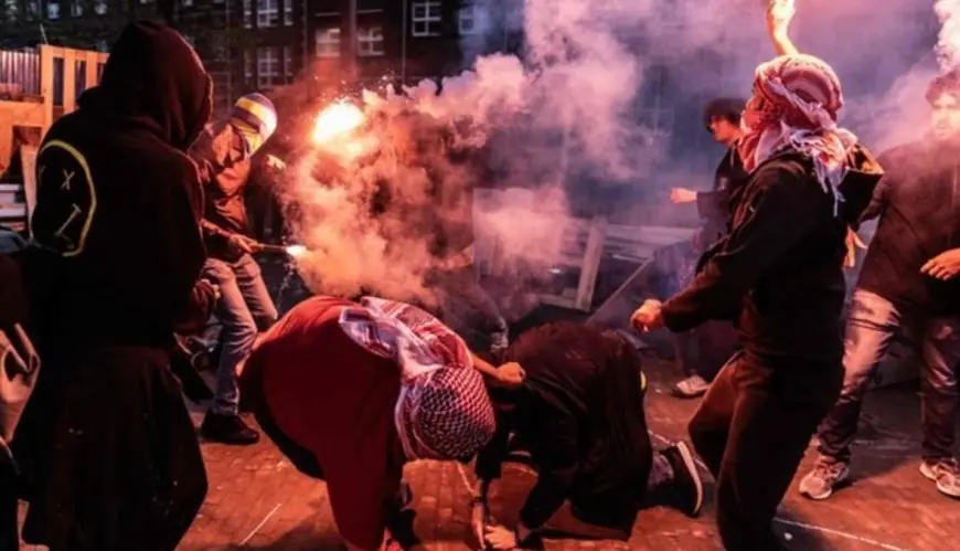 اشتباكات واعتقالات... تصاعد الاحتجاجات المؤيدة للفلسطينيين في أمستردام
