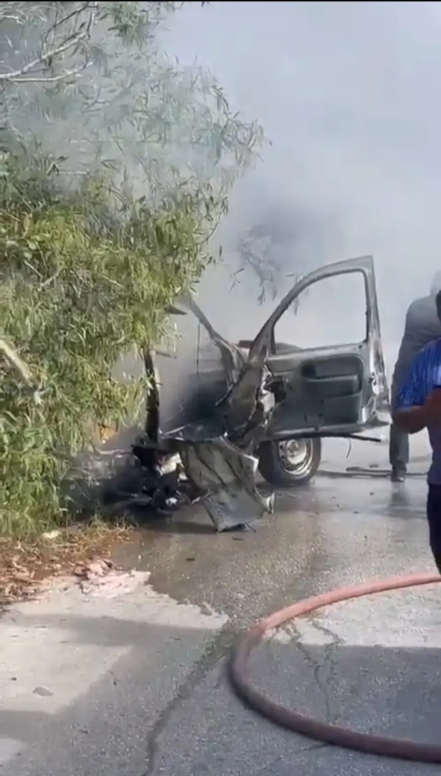 مسيّرة إسرائيليّة استهدفت سيارة في بلدة بافليه - قضاء صور