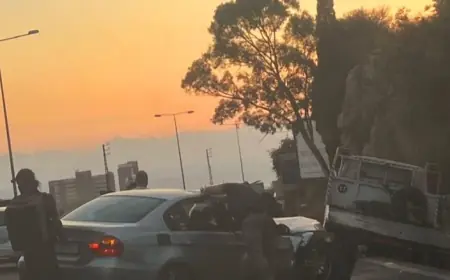 زحمة سير على المسلك الغربي لأوتوستراد طبرجا بسبب حادث سير