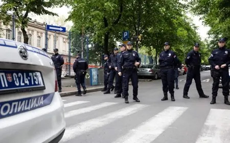 توقيف رجل بحوزته قوس رماية في بلغراد بعد هجوم بسلاح مماثل أمام سفارة إسرائيل