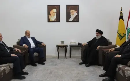 نصرالله عرض مع وفد قيادي من "حماس" المستجدات في غزة ولبنان