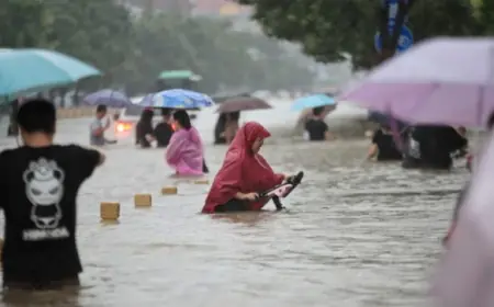 فيضانات في وسط الصين بعد تصدّع سدّ