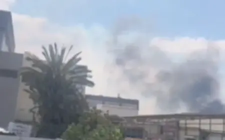 بالفيديو - انفجارات واندلاع حرائق بعد هجمة صاروخية واسعة من لبنان باتجاه الجليل الأسفل