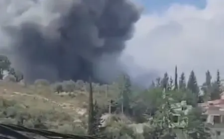 غارة إسرائيلية تستهدف بلدة معروب