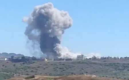 غارة إسرائيلية عنيفة تستهدف أطراف بلدة الجبين