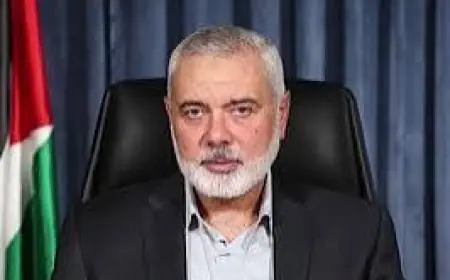 حماس:  ‏-هنية أجرى اتصالات مع الوسطاء ودول إقليمية في ضوء مجازر جيش الاحتلال بمنطقتي مواصي خانيونس ومخيم الشاطئ