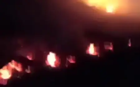 بالفيديو - فرق الدفاع المدني تعمل على إطفاء الحريق الناجم عن انفجار صهريج غاز في الهيشة العكارية