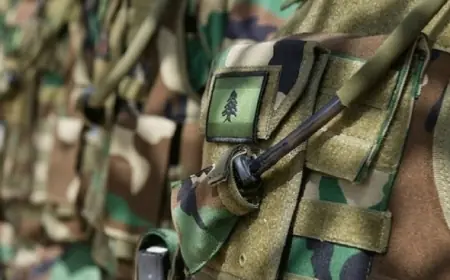 تمارين تدريبية للجيش في حقل رماية العاقورة