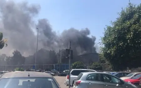 السيطرة على الحريق قرب مرفأ بيروت