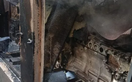 إخماد حريق مولدين كهربائيين وخزان للمازوت في الروشة