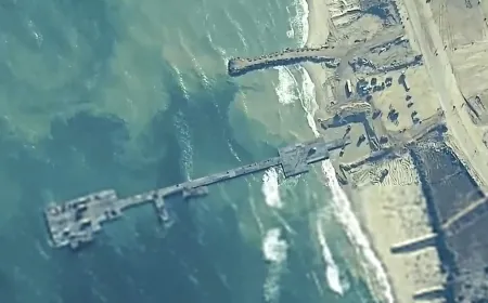 الجيش الأميركي ينهي مهمة الرصيف البحري المؤقت قبالة ساحل غزة