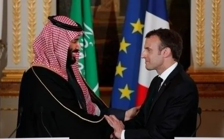 بن سلمان وماكرون يبحثان الأوضاع في غزة