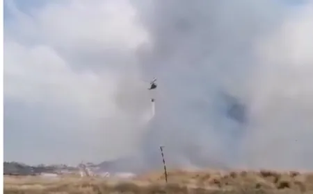 حريق قرب منشآت النفط في البداوي