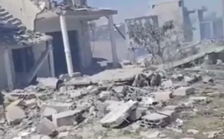 بالفيديو - آثار الغارة الإسرائيلية التي استهدفت منزلاً في ‎حولا