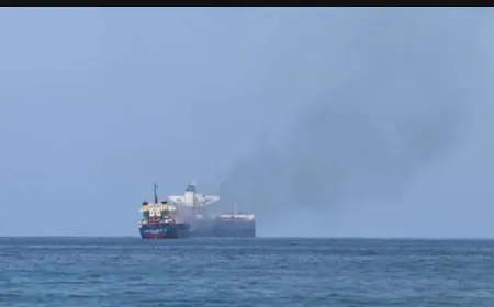 تضرر سفينة شحن جراء هجوم بمسيرة قبالة اليمن