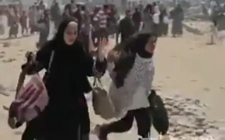 بالفيديو - نزوح تحت القصف شرقي مدينة خانيونس