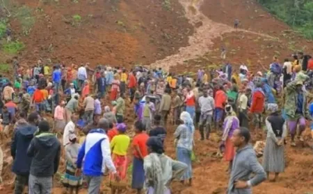 انزلاقات أرضية في إثيوبيا وأكثر من 50 قتيلاً