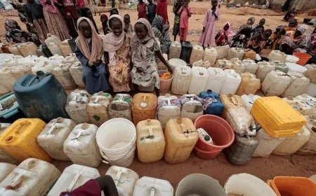 أزمة مياه حادة في مدينة الفاشر تضاف إلى معاناة نازحي دارفور