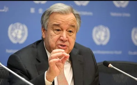 غوتيريش يدعو إلى "إلقاء السلاح" في العالم خلال اقامة الألعاب الأولمبية في باريس