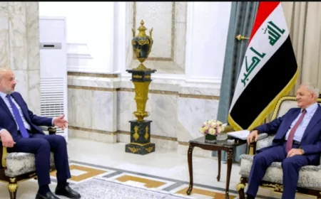 مولوي التقى الرئيس العراقي...وتأكيد على دعم العراق إلى لبنان في مختلف المجالات