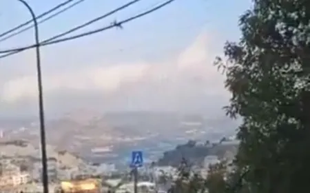 بالفيديو - لحظة سقوط أحد الصواريخ في مجدل شمس بالجولان السوري المحتل