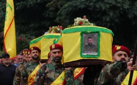 تشييع الشــهيدين المقاتلين عباس حسين حمود "أمير" وفضل سميح نورالدين "مجــاهد"، في بلدة مركبا جنوب_لبنان.
