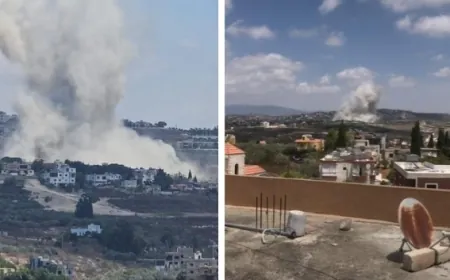 غارة من الطيران المعادي إستهدفت بلدة جبشيت في قضاء النبطية