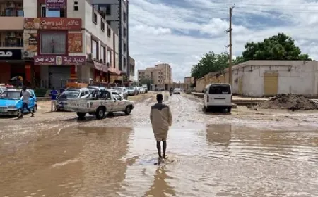الأمطار والسيول تفاقم معاناة النازحين في السودان