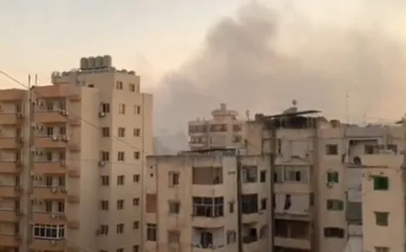 بالفيديو -الغارة الاسرائيلية المعادية استهدفت منطقة حارة حريك في الضاحية الجنوبية