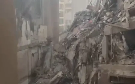 بالفيديو -من مكان الإستهداف في منطقة حارة حريك في الضاحية الجنوبية لبيروت