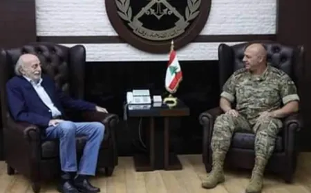 اتصال بين جنبلاط وقائد الجيش