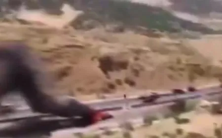 بالفيديو - استهداف سيارة على طريق ‎دمشق ‎بيروت الدولي