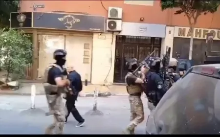 بالفيديو -الجيش اللبناني ينفذ مداهمات في منطقة الصفير في الضاحية