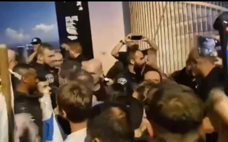 بالفيديو - مواجهات بين الشرطة الإسرائيلية والمتظاهرين في تل أبيب.