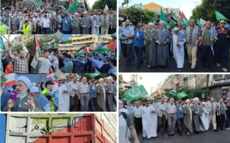 مسيرة جماهرية في طرابلس نصرة للاقصى