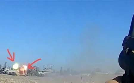 مشهد بطوليّ... مقاتل خرج من فتحة نفق وأطلق قذيفة على ناقلة جنود إسرائيليّة