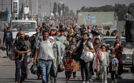 نزوح جماعي شمالي غزة وسط تهديدات بعملية عسكرية إسرائيلية مكثفة