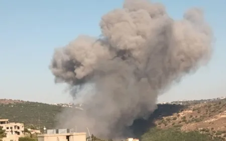 الطيران الحربي الاسرائيلي شن غارتين على اطراف بلدة الطيري