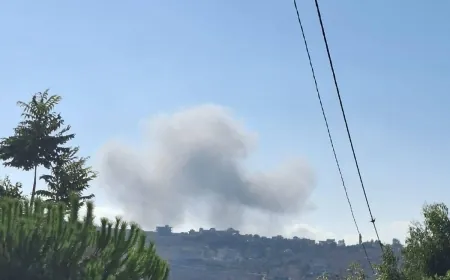 الاحتلال يشن غارة على أطراف حداثا رشاف جنوب لبنان.