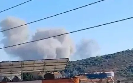 بالفيديو - الغارتان على اطراف بلدة الطيري منذ قليل