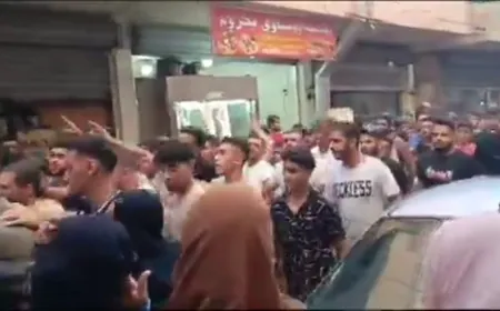 بالفيديو - تظاهرات في مخيم عين الحلوة