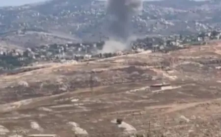 لبنان: غارة ثانية على وادي القيسية في مجدل_سلم