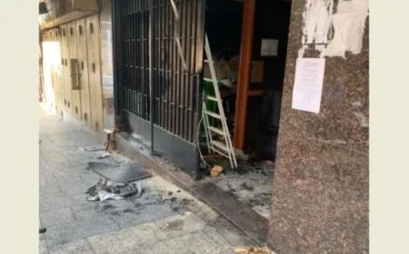 محاولة إحراق المحكمة الشرعية في الطريق الجديدة..