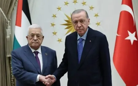 الرئيس التركي رجب طيب أردوغان يصل البرلمان لحضور جلسة خاصة بشأن فلسطين تتخللها كلمة للرئيس الفلسطيني محمود عباس