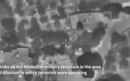 بالفيديو - العدو ينشر فيديو الغارة على عيترون