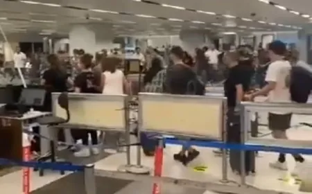 بالفيديو - اشكال وتضارب وتكسير في مطار رفيق الحريري الدولي